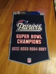 Winning Streak Sports Wool Pennant Nfl New England Patriots Super Bowl Banner. Fixed Price $5.99.