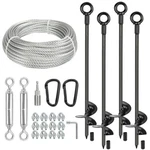 Hannger 4 Pcs 30" Long Ground Anchors Shed Kit W/ 3/16" Galvanized Cable. Fixed Price $80.10.