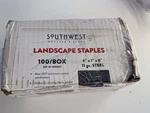 Southwest Landscape Staples Boulder & Stone 6IN 1IN 100/BOX 11 Ga Steel. Fixed Price $9.99.