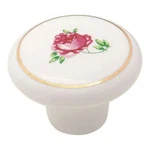 Amerock Pink Rose Allison Knobs Cabinet Pulls 1-1/2 " 221 Wht Lot Of 4. Fixed Price $8.78.