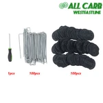 100PCS 6" 11GAU Landscape Staples Garden Stakes Galvanized Sod W/gasket. Fixed Price $32.76.