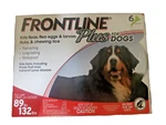 Frontline Plus Flea & Tick Control For Dogs, 89-132 Lbs 6 Doses. Fixed Price $44.99.