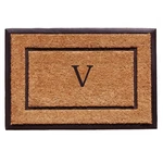 The General Monogram Doormat Letter V. Fixed Price $82.23.