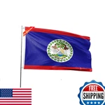 Double Sided Belize Flag 4X6FT National Polyester Printed For Indoor/outdoor Use. Fixed Price $73.61.