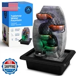 Serenelife Tabletop Water Fountain Home Decor Soothing Sound Machine Automatic. Fixed Price $77.54.