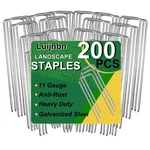 Luijnbn 200 Pack Lawn Staples, Premium Garden Landscape Galvanized H.... Fixed Price $32.13.
