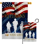 Thank Veterans Military Your Service United State War Garden House Yard Flag. Fixed Price $69.95.