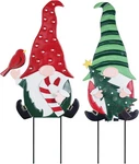 Yeahome Outdoor Christmas Decorations, 2 Pack Gnomes Decorative Garden Red. Fixed Price $37.60.