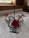 Par-a-sol Parasol 3 Station Hummingbird Feeder Glass. Fixed Price $52.00.