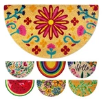 Lua Vika Coir Doormat, 16"X27.5", Flowery, Indoor/outdoor, Funny Welcome. Fixed Price $43.09.