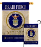 Air Retired Burlap Garden Flag Armed Forces Gift Yard House Banner. Fixed Price $30.95.
