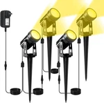 4 In 1 Led Landscape Lights Outdoor Garden Pathway Yard Lawn Waterproof Us. Fixed Price $28.99.