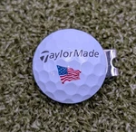 Taylormade Golf Ball Marker With Magnetic Clip Usa TP5X Blue Red Flag Tour. Fixed Price $17.95.