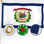 Xifan West Virginia State Flag 3X5 Ft, Double Sided Embroidered Outdoor Wv. Fixed Price $54.01.