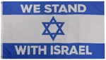 3X5 Foot Stands With Israel Usa Solidarity Together Jewish National Flags. Fixed Price $8.95.