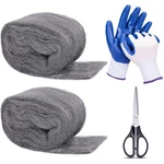 2PACK Steel For Mice Control 3.2" X10.5 Ft Wool, Gap Filler Home & G.... Fixed Price $15.41.