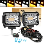 Auxbeam 4" Inch Led Pods Work Light Bar Spot Driving Offroad Suv Atv Truck. Fixed Price $49.69.
