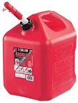 Midwest 5600 Gallon Red Poly Gasoline Fuel Can Spill Proof Spouts. Fixed Price $45.99.