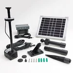 Aeo Solar Water Pump With Backup Battery And Fountain Lights For Pond Garden. Fixed Price $109.00.