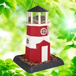 North States Village Collection Red & White Lighthouse Hopper Bird Feeder, 8 Lb. Fixed Price $22.97.