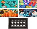 Evergreen Sassafras Doormat Insert Bundle & Tray Set Of 5, Spring Summer Fall Wi. Fixed Price $83.99.
