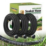 Holldoor Short Soaker Hose 15 Ft For Garden Feet X 3PACK, Black. Fixed Price $44.41.