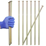 10 Pcs 16 Inch Landscape Stakes, Heavy Duty Galvanized Rebar For Paver.... Fixed Price $37.16.
