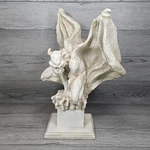 Large 19" Draga The Gargoyle Statue - Design Toscano Antique Stone Gothic Decor. Fixed Price $174.99.
