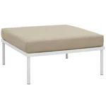 Modway Harmony Outdoor Patio Aluminum Ottoman, White/beige -EEI-2609-WHI-BEI. Fixed Price $414.99.