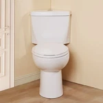 17.2" Corner Compact Two-piece Toilet W/ Slow Close Seat Dual Flush 0.8/1.28GPF. Fixed Price $309.99.