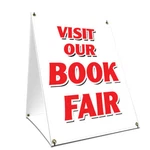 Visit Our Book Fair Yard Sign & Stake Outdoor Plastic Coroplast Window. Fixed Price $29.99.