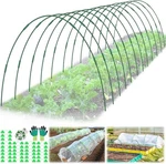 60 Pcs Garden Hoops For Raised Beds, 12 Sets Greenhouse Grow. Fixed Price $37.99.