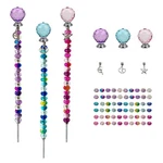Zslactp 72PCS Beaded 1.5 X 11 Inches, Ball-(purple+lake Blue+pink). Fixed Price $21.82.