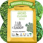 Micro Clover Seed, Organic Coated, Non-gmo, Grows Low, Simple Lawn, Pet Friendly. Fixed Price $64.99.