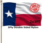 Keyca Texas State Flags 2X3 Outdoor Heavy Duty Double Sided Nylon Vivid Color An. Fixed Price $44.58.
