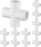 12 Pack 3/4" Cross Pvc Fitting Connector, 4-WAY Furniture Grade Elbow. Fixed Price $20.14.