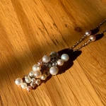 Lenox Faux Necklace Gorgeous Cluster Of Pearls Peach Cream And Pink Shades. Fixed Price $10.00.