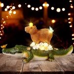 Capybara Solar Light Outdoor Christmas Garden Decor Funny Statue Orn.... Fixed Price $10.77.