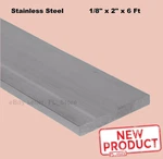 1/8" X 2 6 Feet Stainless Steel Flat Stock Rectangular Bar 304 Mill Finish. Fixed Price $36.79.