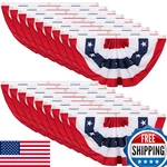 Tatuo Patriotic Decorations, 4TH Of July Pleated Fan Flags American Us Bunting. Fixed Price $74.06.