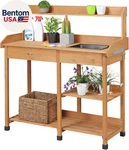 Potting Bench Outdoor Garden Work Station Planting Solid Wood Construction. Fixed Price $132.28.