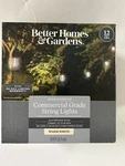 Better Homes & Gardens 12FT Indoor Outdoor Led Cafe String Lights Warm White. Fixed Price $15.75.