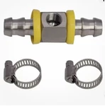 Glowshift 3/8 Fuel Line Pressure Barb Push Lock Fitting Adapter & Clamps. Fixed Price $20.00.