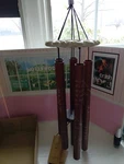 Carson 35" Vintage Motif Deeply Loved Wind Chime Mib Humming Bird Memory. Fixed Price $45.09.