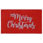 Liora Manne Natura Merry Christmas Red Outdoor Welcome Coir Mat, 18"X30". Fixed Price $28.77.