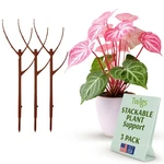 Twigs Ga - Stackable Plant Support Stakes, (3 Pack), Begonia Red. Fixed Price $26.31.