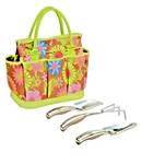 Picnic At Ascot Floral Collection Gardening Tote With 3 Tools New. Fixed Price $25.00.
