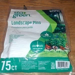 Sta-green Landscape Pins 75 Count #0673731 New Landscaping Fabric Staples. Fixed Price $14.98.
