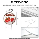 Signmission Visit Santa Circle Yard Sign, Rigid Plastic Or Decal. Fixed Price $39.99.