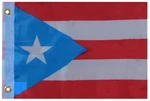 Light Blue Puerto Rico 12"X18" Rough Tex Nylon 68D Car Boat Flag Banner Grommets. Fixed Price $9.88.